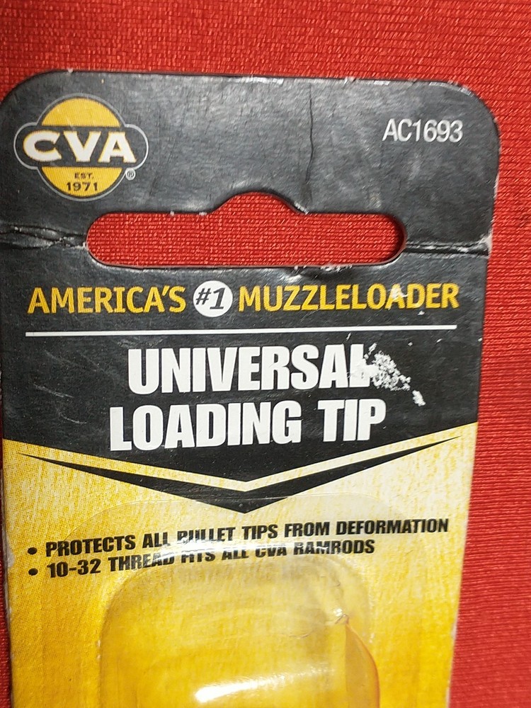 CVA UNIVERSAL LOADING TIP 10X32 #AC1693 BLACK POWDER MUZZLELOADER NOS SABOT