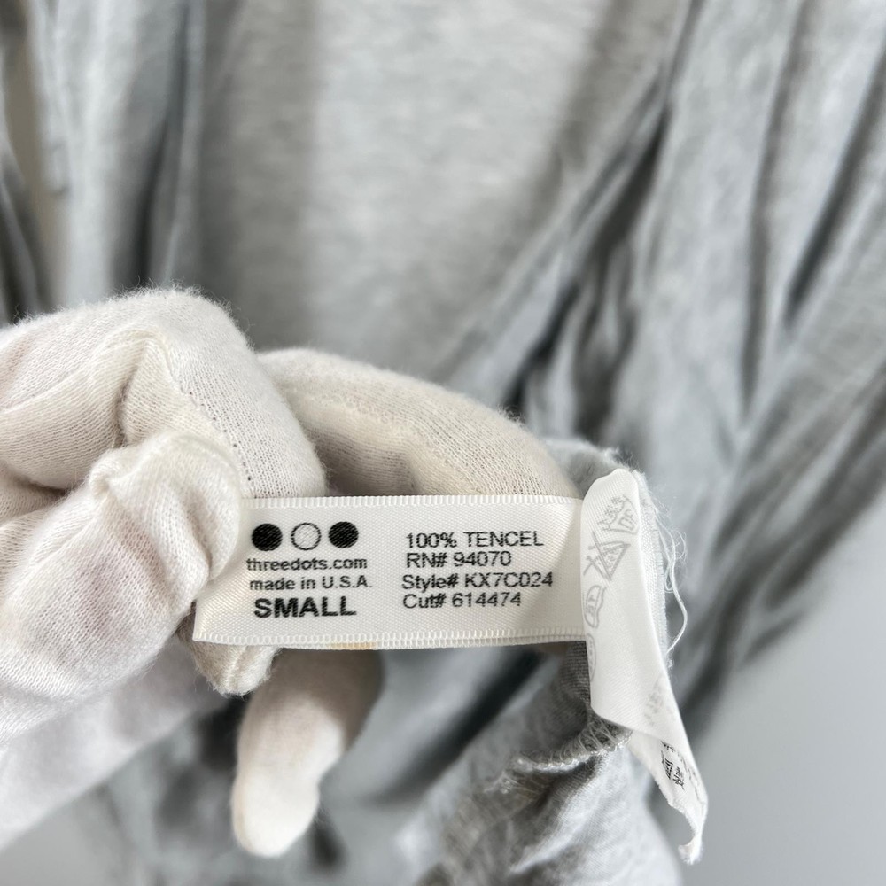 three dots cardigan gray polyester Women