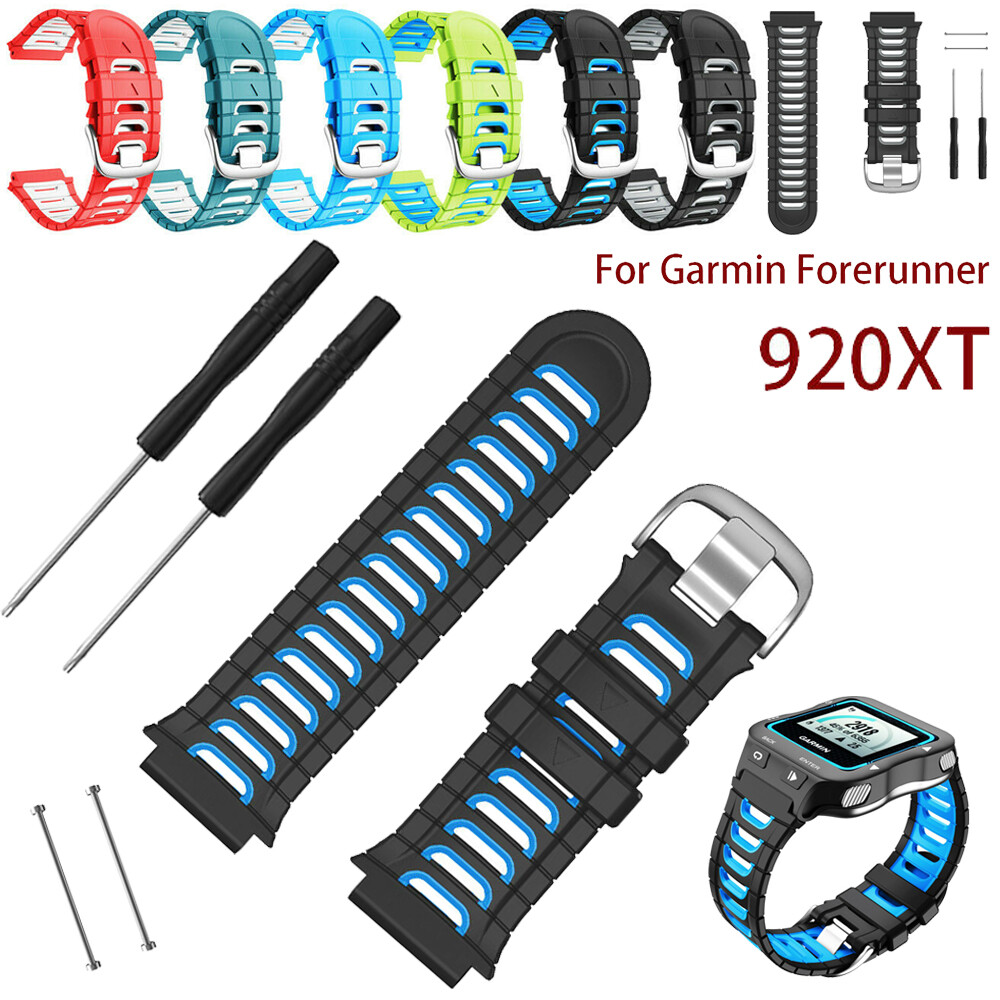 Replacement Silicone Watch Strap Band with Tool Kit for Garmin Forerunner 920XT