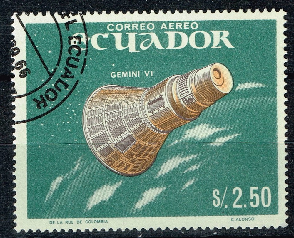 Ecuador Space Exploration Gemini Vl stamp 1966 A-4