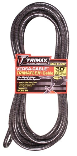 TriMax VMAX30CBL Multi-Use Versa Cable Lock Replacement Cable 10mm 30 Ft.