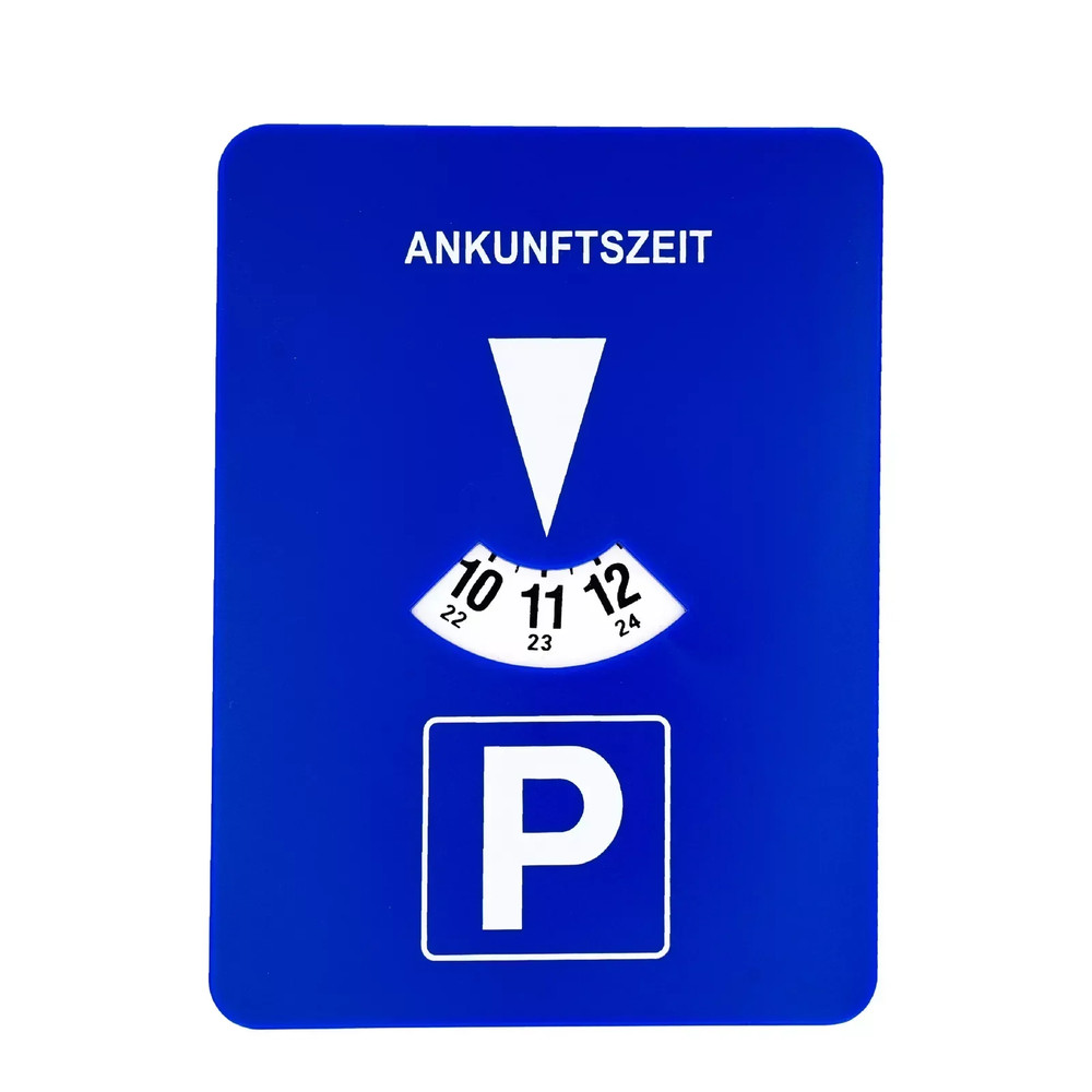 Blue Digital Parking Timer Disc Easy to Use Portable Clock Tool for Arrival Time