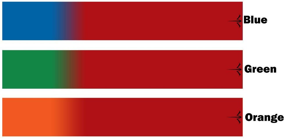 White Water Archery Red Fade Solid 1 Arrow Wraps 15 Pc Pack Multiple Colors