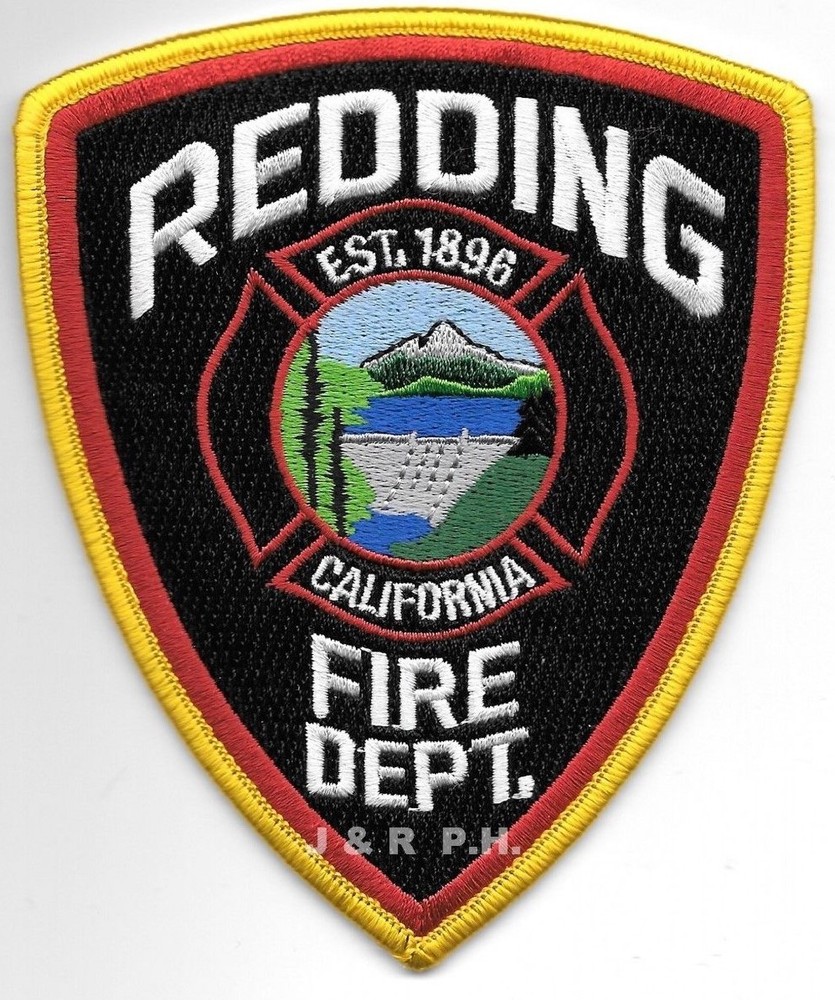 Redding  Fire Dept., California  "Est. - 1896"  (4" x 5" size) fire patch