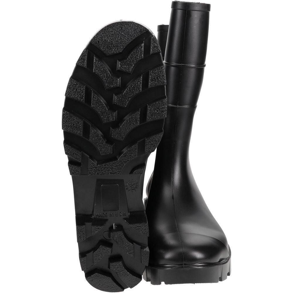 PRO-SAFE Unisex Size 11 Medium Width Plain Work Boot Black, PVC Upper, 13" Hi...