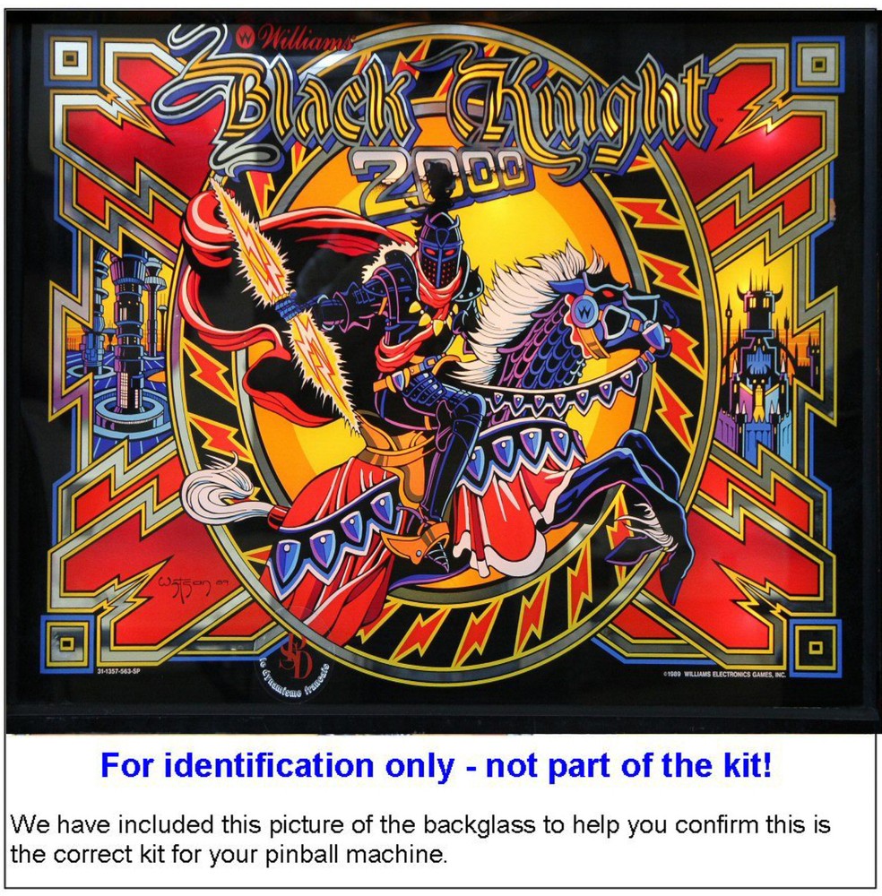 1989 Williams Black Knight 2000 Pinball Rubber Ring Kit