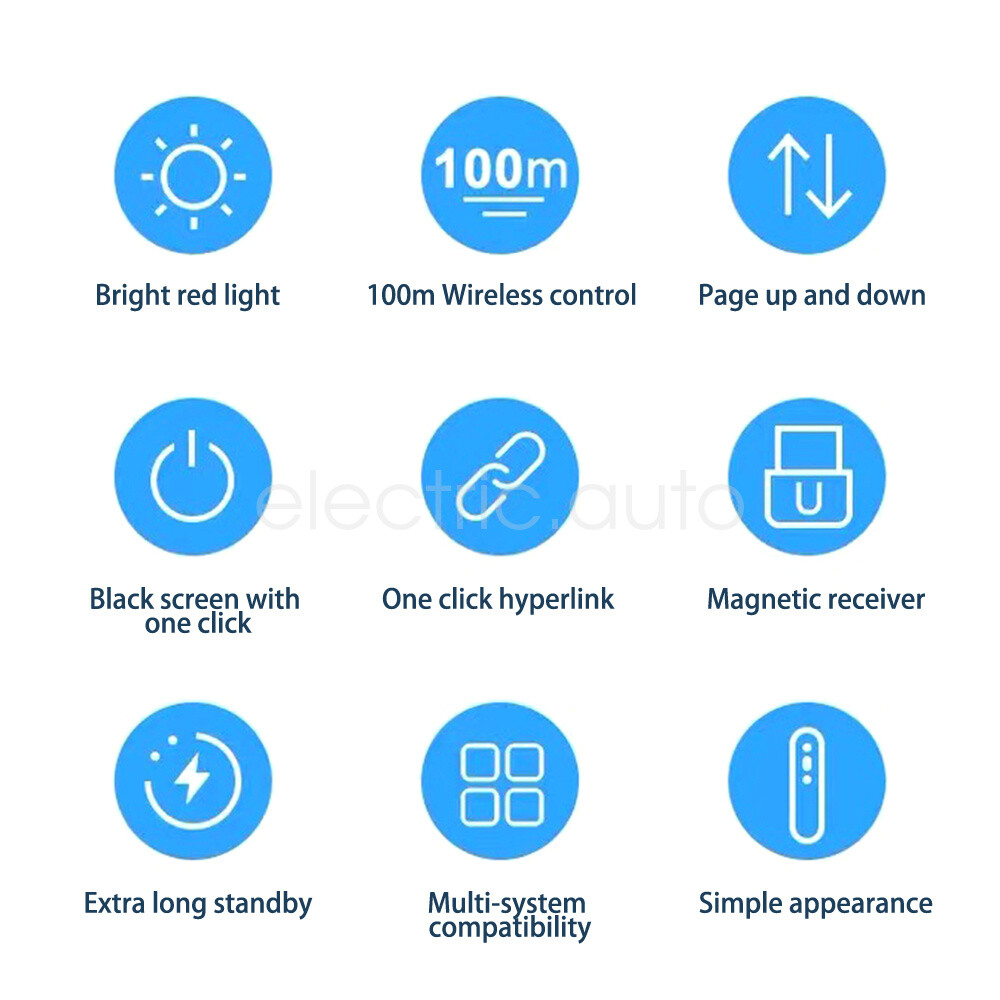 Wireless USB Remote Control Clicker PPT PowerPoint Presenter Laser Pointer Pen