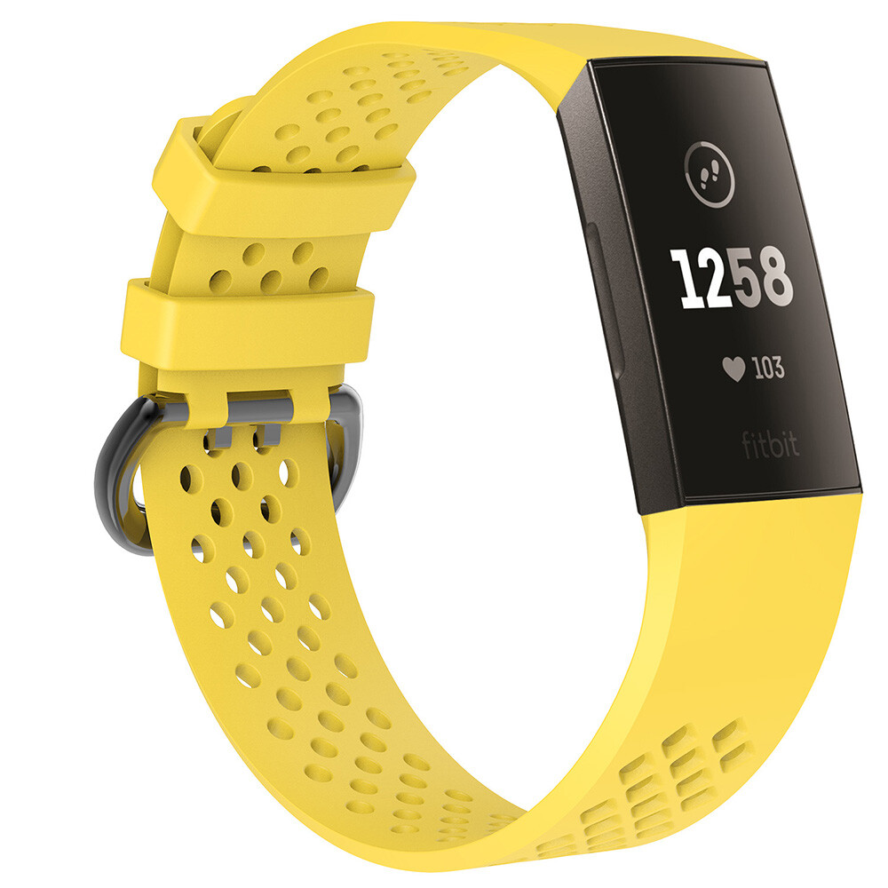For Fitbit Charge 3 Watch Band Replacement, Soft Silicone Material Wrist Strap