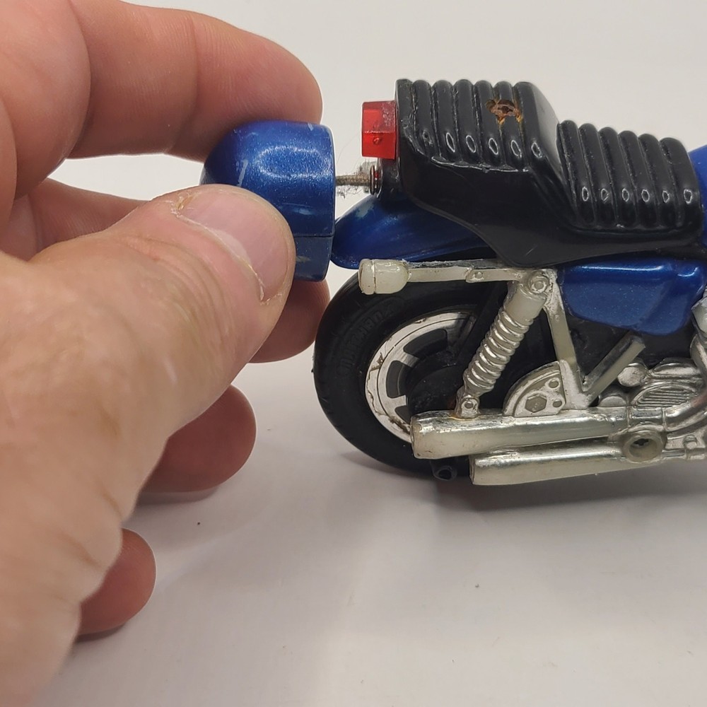 Vintage Matchbox 1981 Harley-Davidson Motorcycle Pull String - Tested & Working