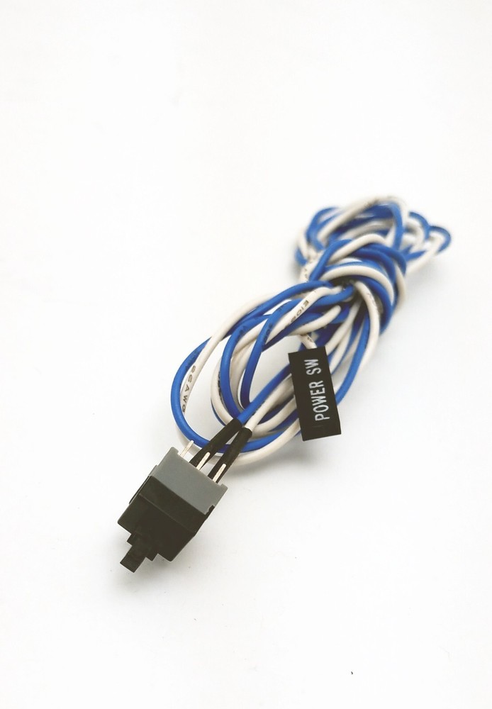 New PC Case Front Panel On/Off Switch Power Push Button Cable to ATX Motherboard