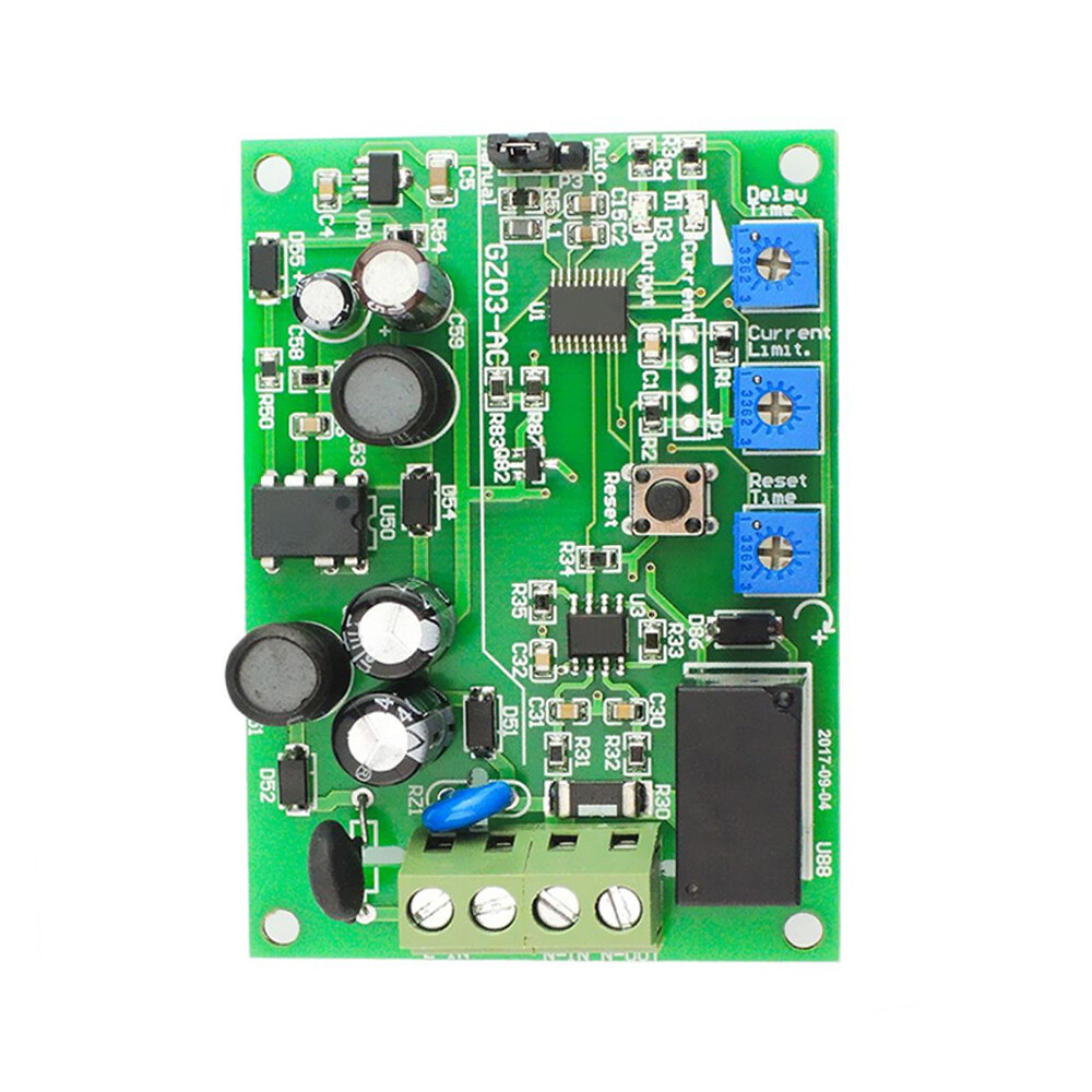 AC220V 10A Overcurrent Protector Lockturn Automatic Stop Protection Module