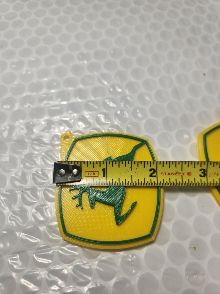 John Deere Custom 3d Printed Key Chain's