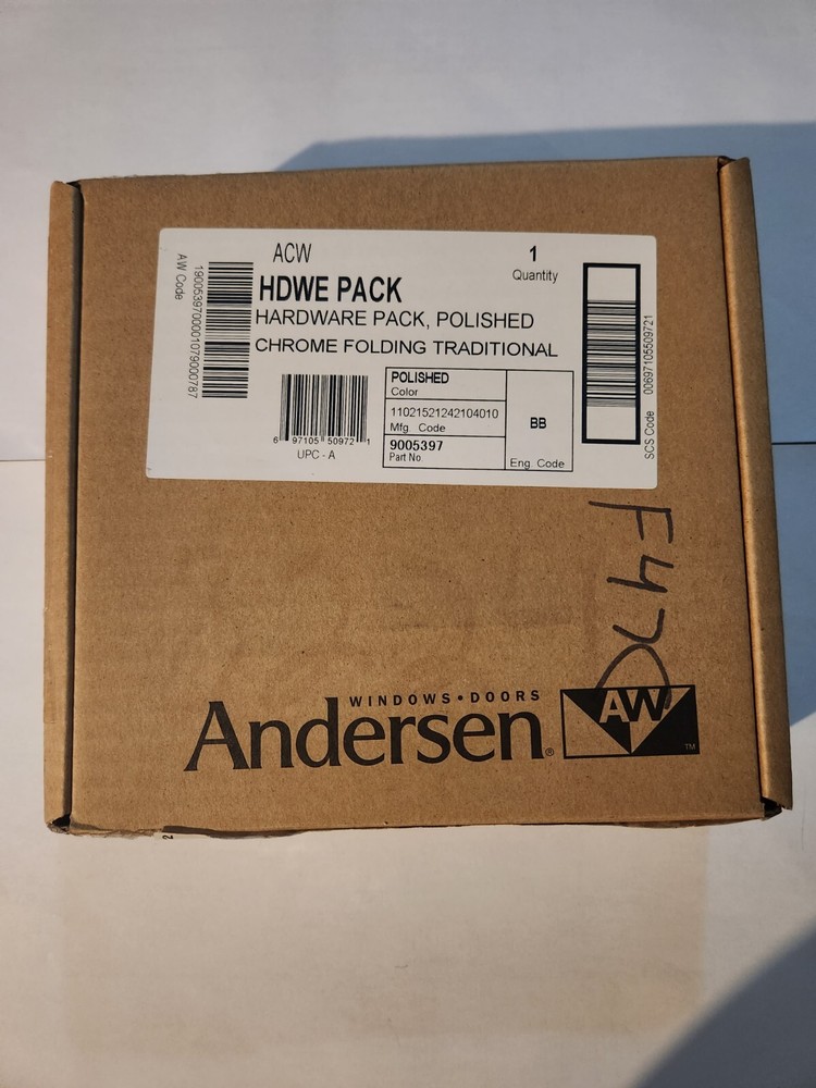 Andersen A Series Casement Polished Chrome Hardware