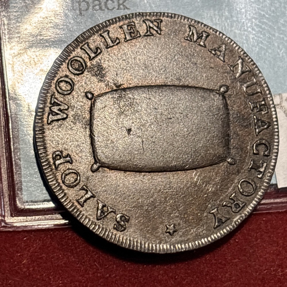 conder token Grb Wales-anglesy ND 1/2 Penny Druid’s Head Left/woolpack
