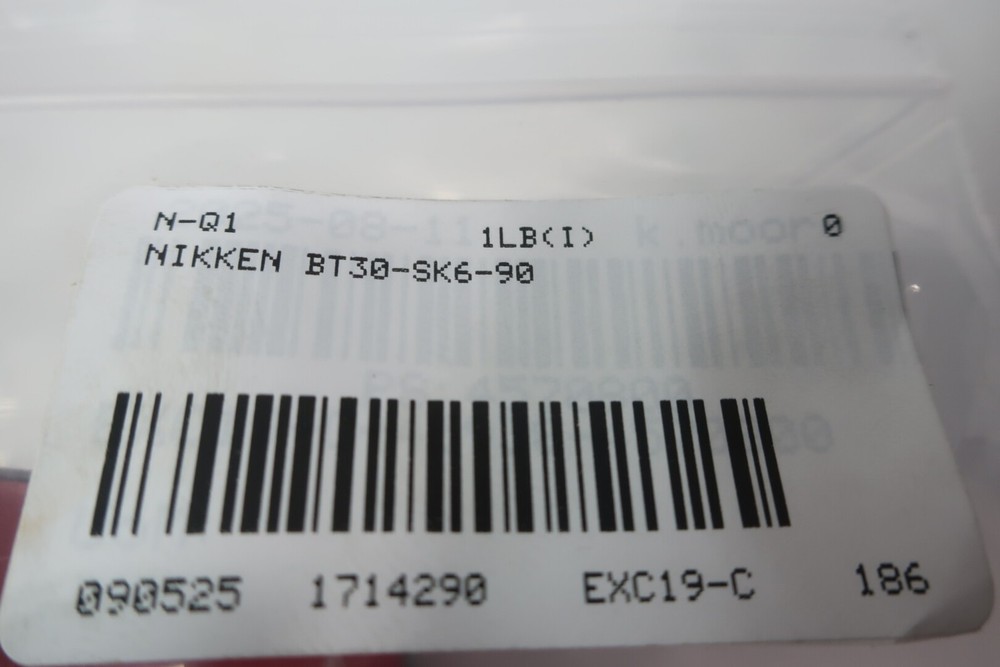 Nikken BT30-SK6-90 Tool Holder