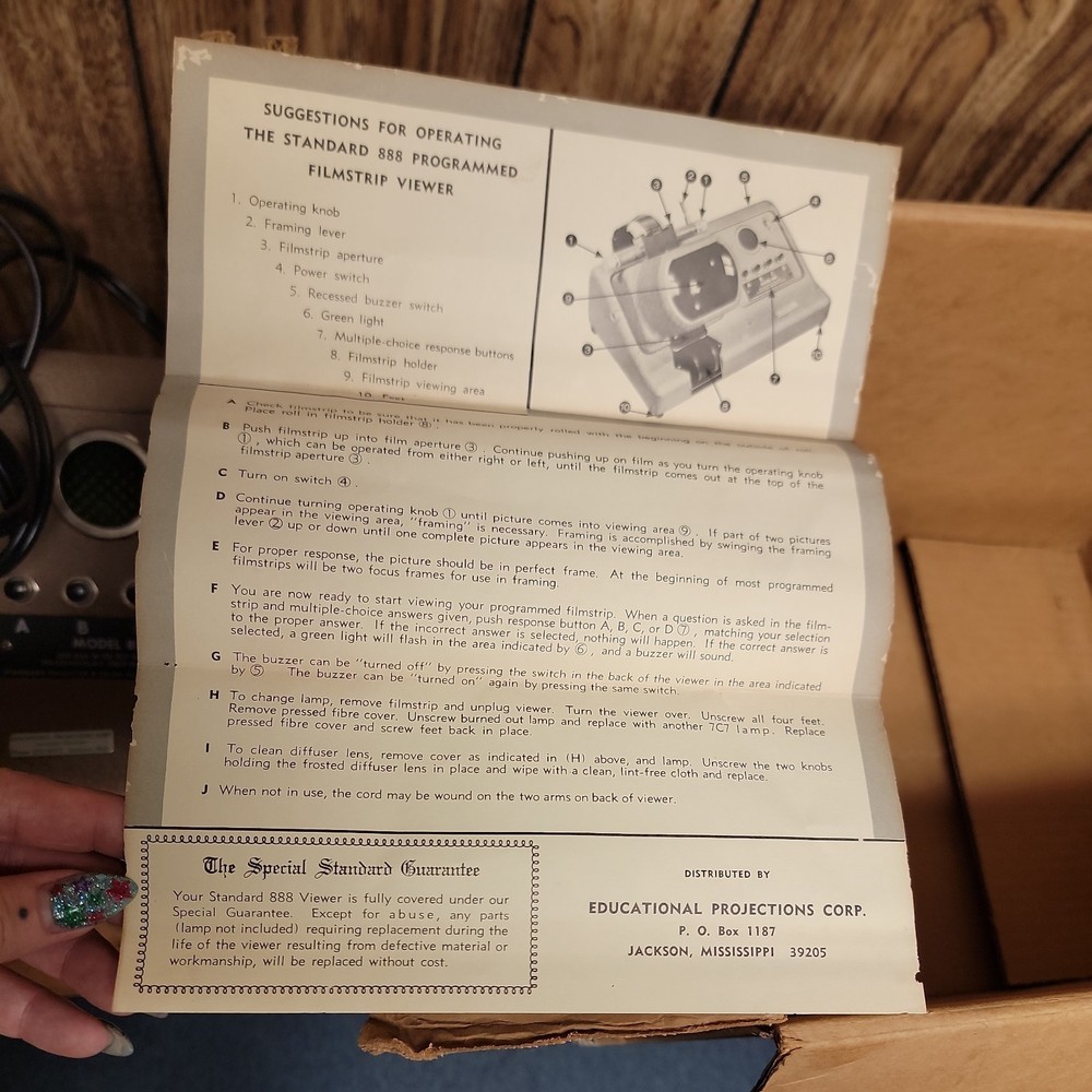 Vintage Model 888 Classroom Projector