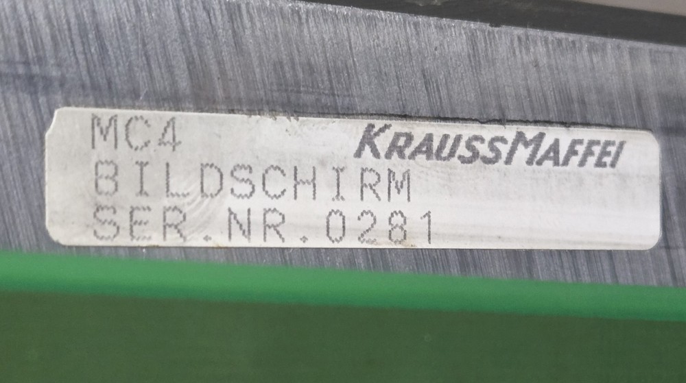 KRAUSS MAFFEI MC4 INJECTION MOLDING PRESS CONTROL OPERATOR PANEL.