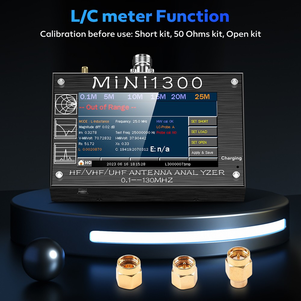 Mini1300 Antenna Analyzer 0.1Mhz~1300MHz Vector Network Analyzer Multitester