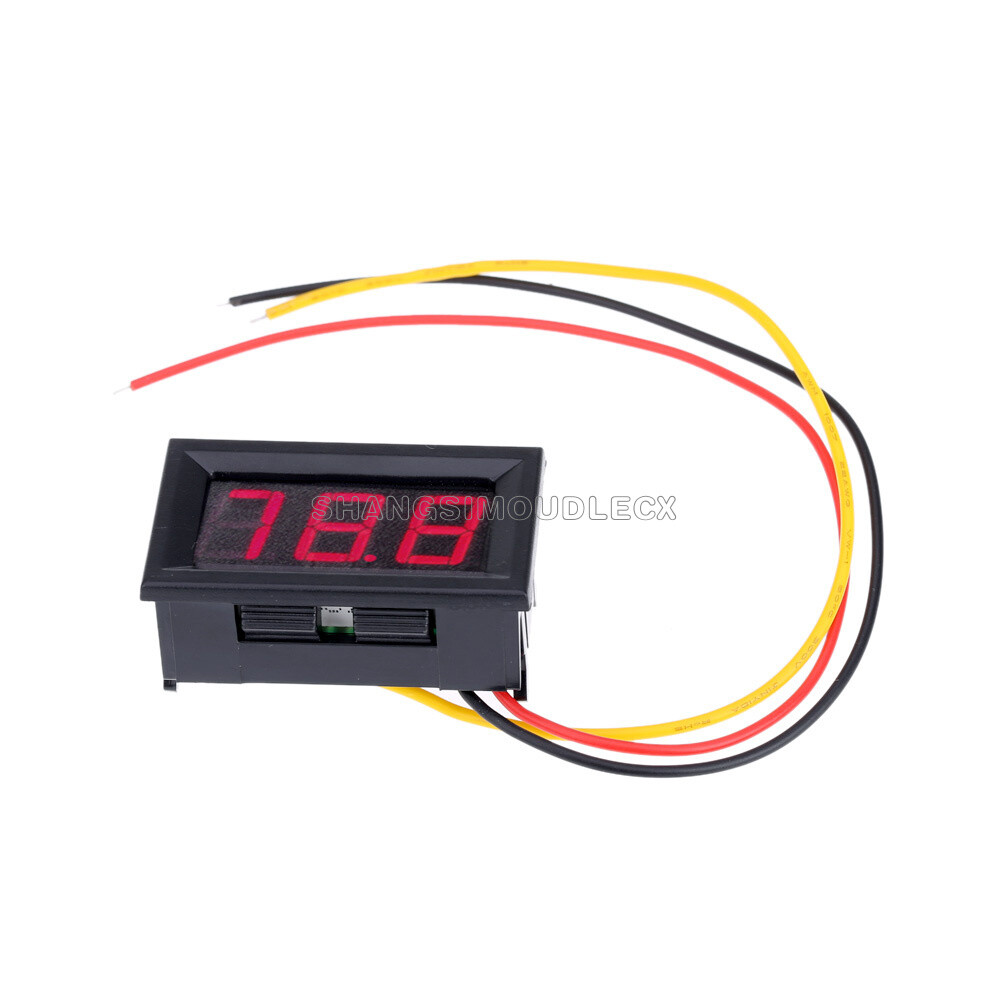 DC 0-100V LED Digital Display Blue/Red/Green Voltmeter LED Voltage Panel Meter-