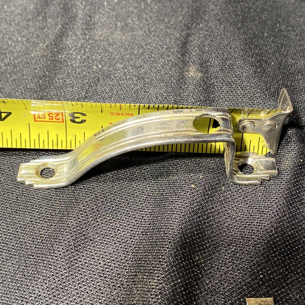 Vintage Art Deco Chrome Kitchen Drawer Cabinet Pulls