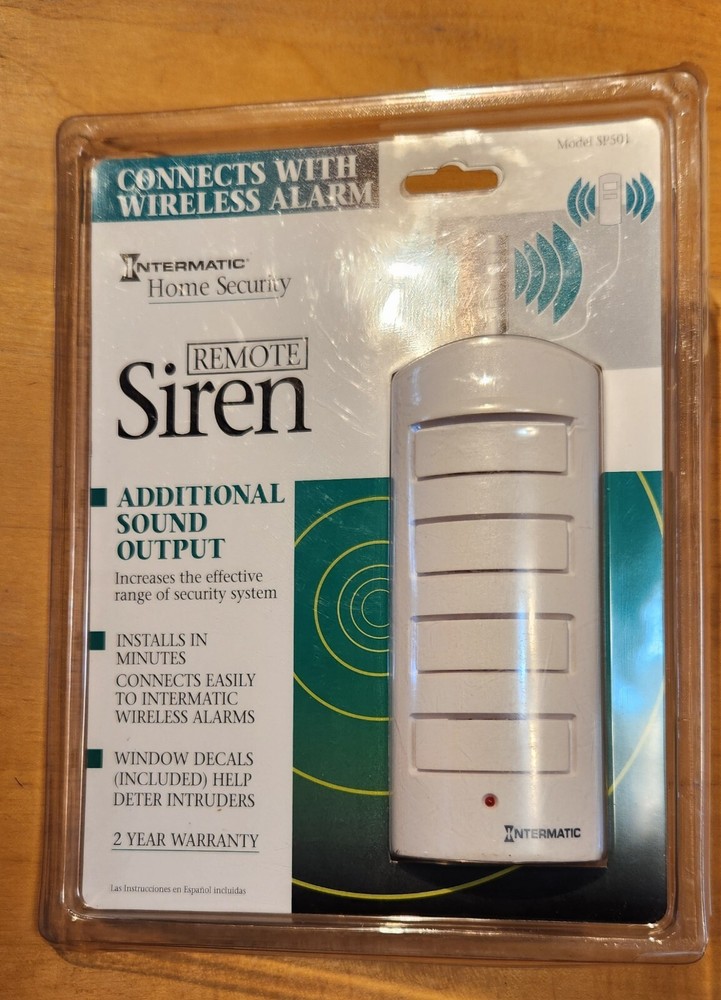 INTERMATIC HOME SECURITY SP501 REMOTE SIREN