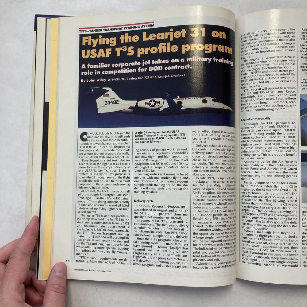 Professional Pilot - November 1989 Issue