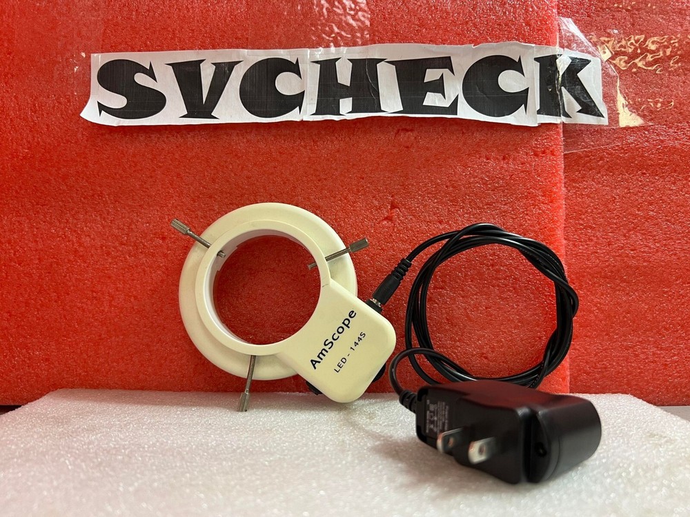 AmScope LED-144S Adjustable Microscope Compact Ring Light