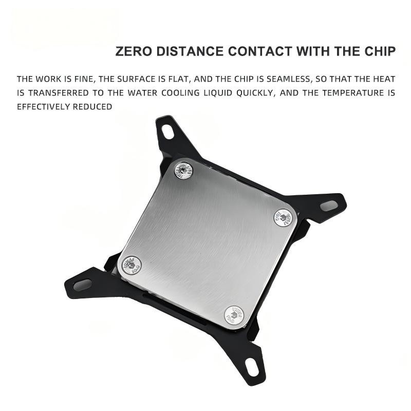 OCOCOO CPU water block , Metal Construction for Intel Systems, DIY Liquid