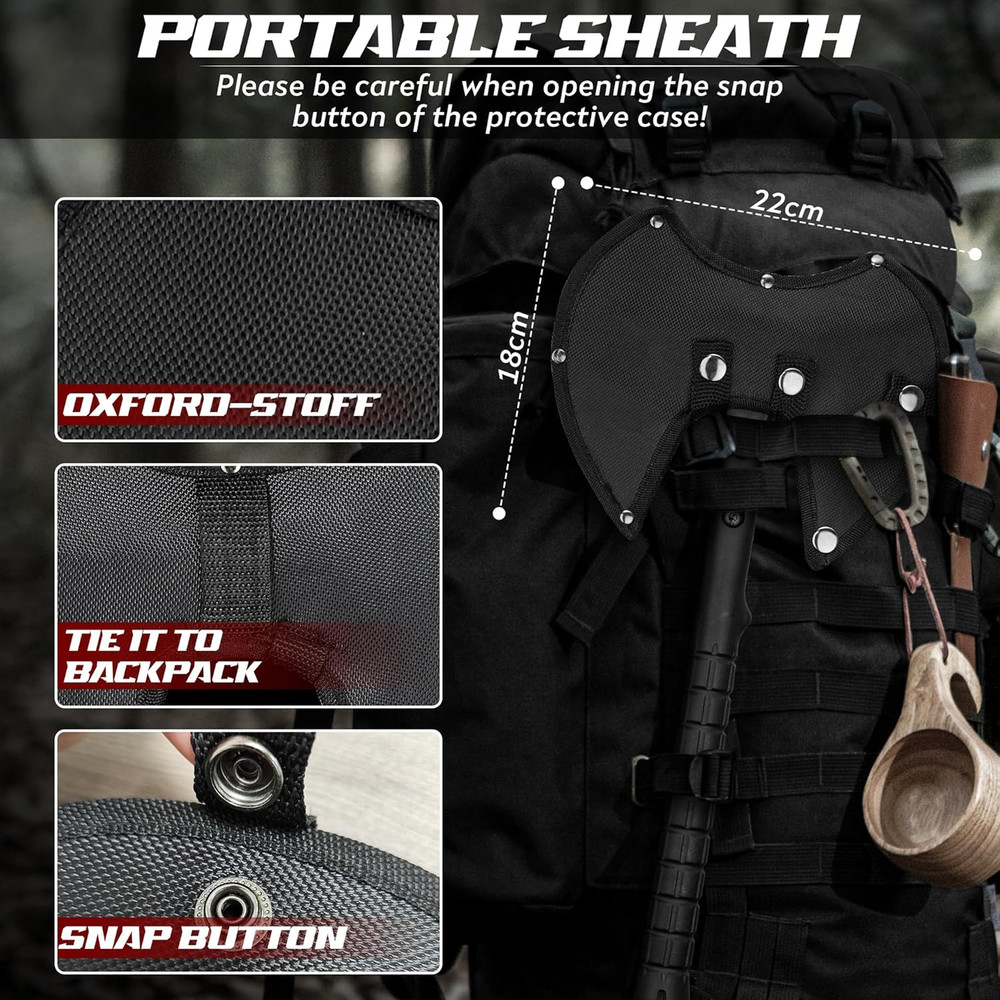 Professional Throwing Axe Set – 2-Pack 16" Throwing Hatchet Set with Sheaths and