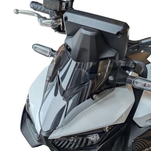 Motorcycle Windshield Wind Deflector Windscreen Front Flyscreen with Black