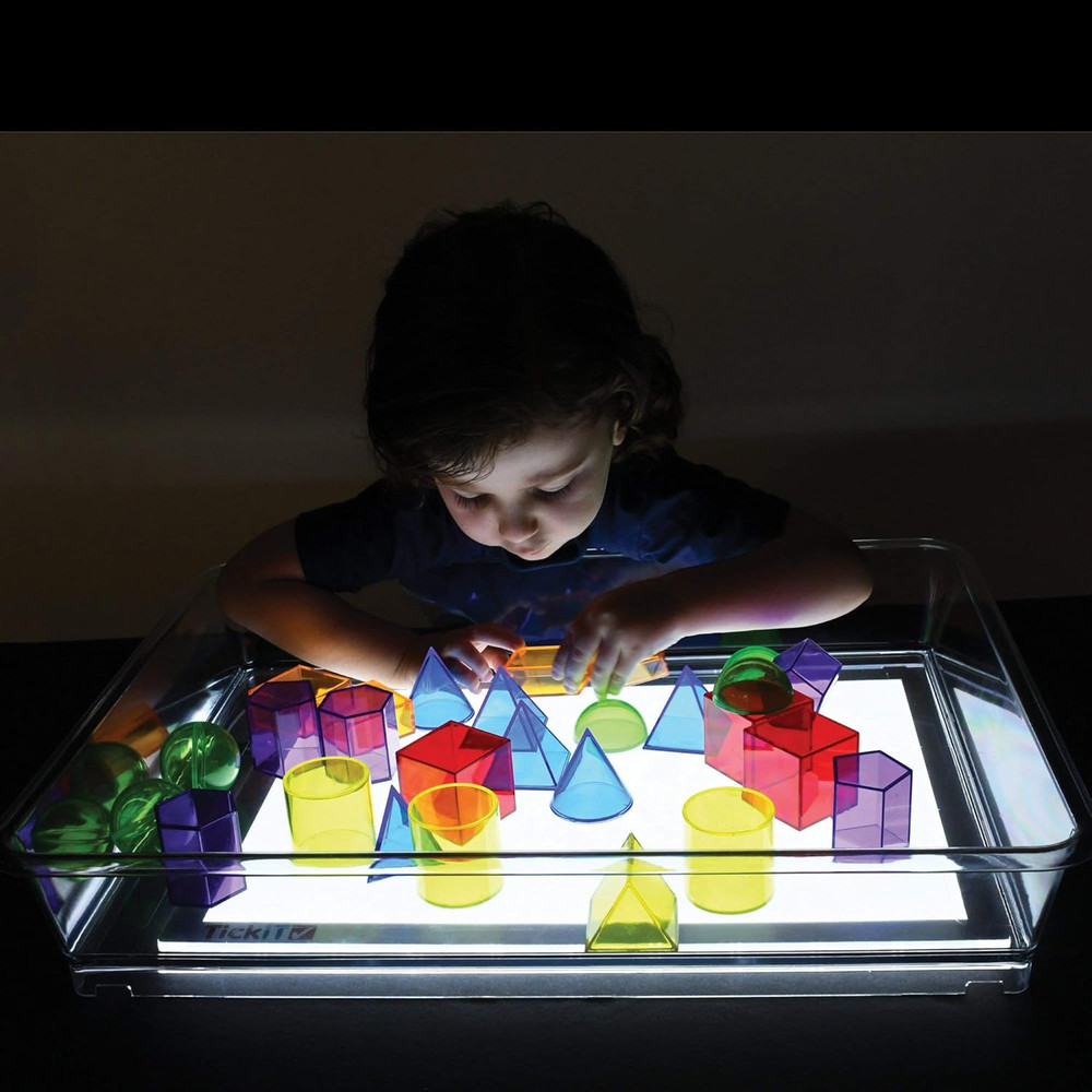 Light Panel Exploration Tray for Translucent Accessories or Water