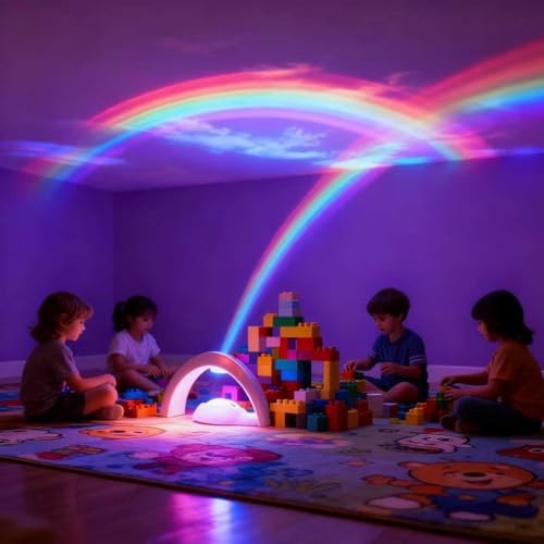 Rainbow Led Lights - USB Power Supply Rainbow Projector Night Light Projector