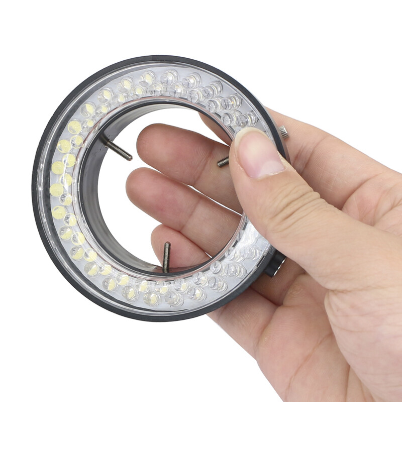 60 LED Purple UV Light Source Microscope Ring Light Lamp Illuminator 110V-240V