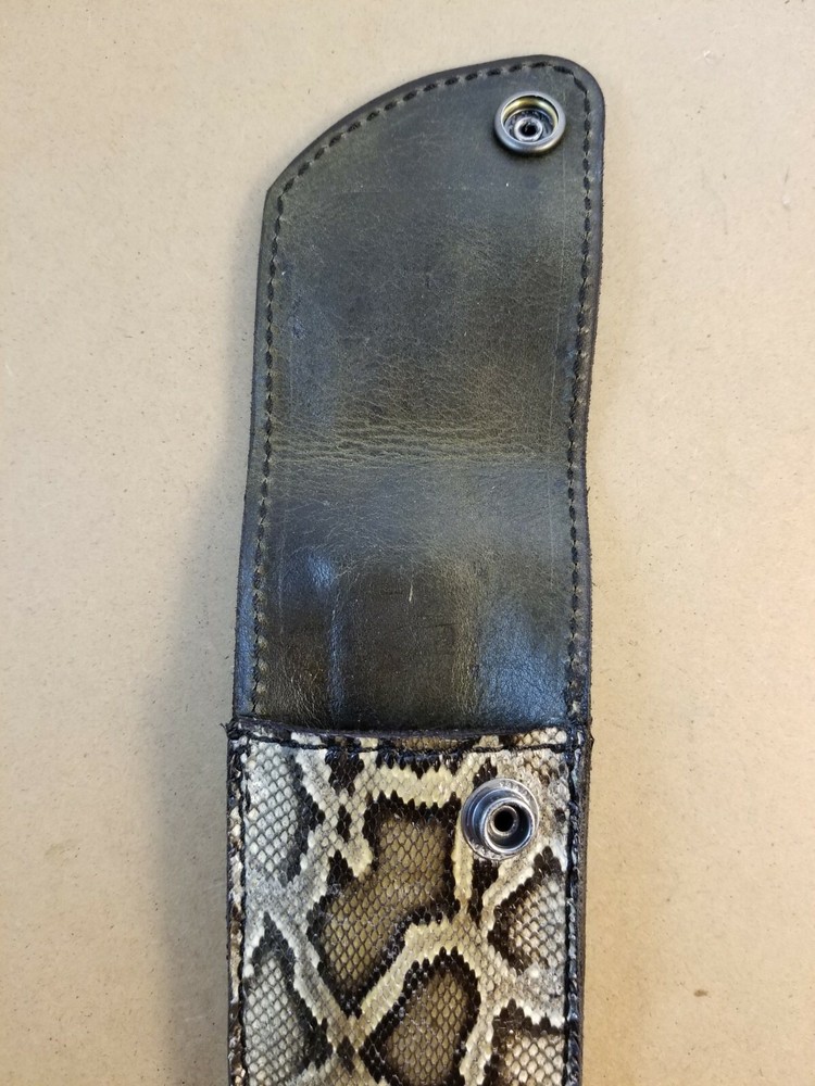 REAL PYTHON SKIN knife sheath buck 110, case 6265 Handmade SHEATH ONLY