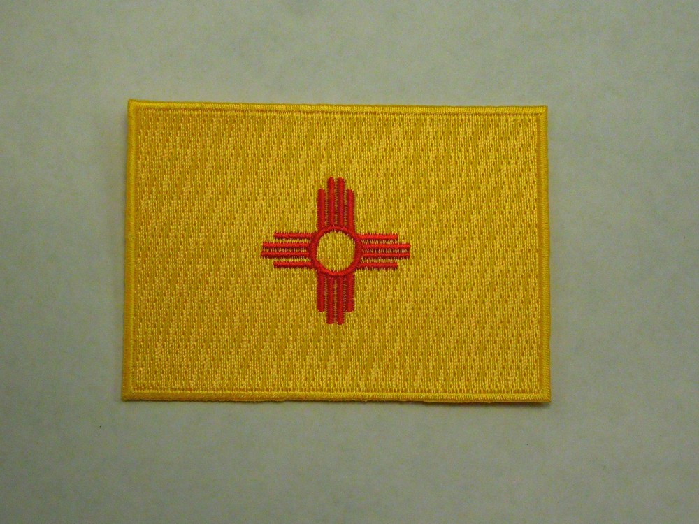 New Mexico State Flag Seal Embroidered Iron On Patch