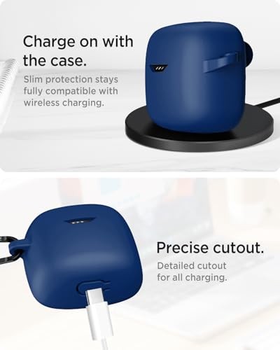 Case Compatible for Case Cover, Shockproof Dust-Proof JBL Tune Flex 2 Blue
