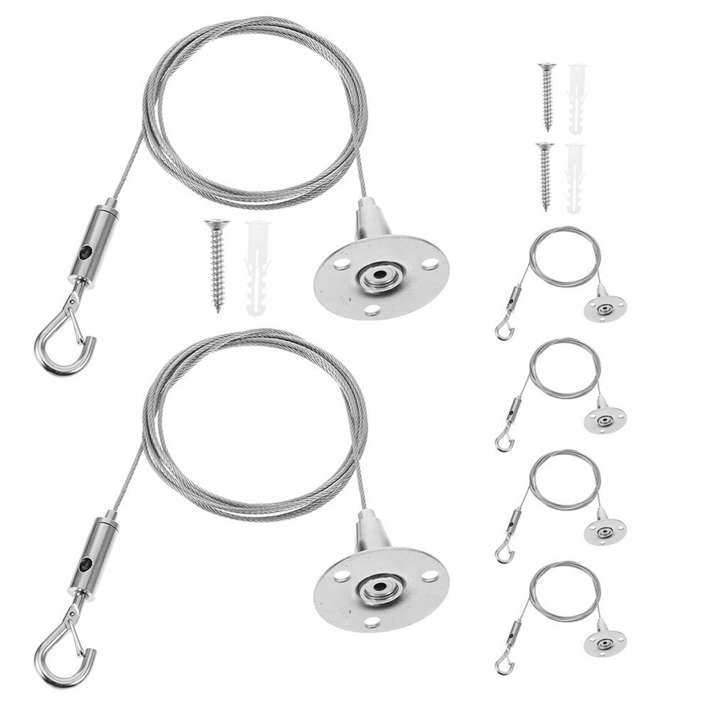 6 Pcs Adjustable Lamp Wire Frame Hanging Hardware Heavy Duty Light