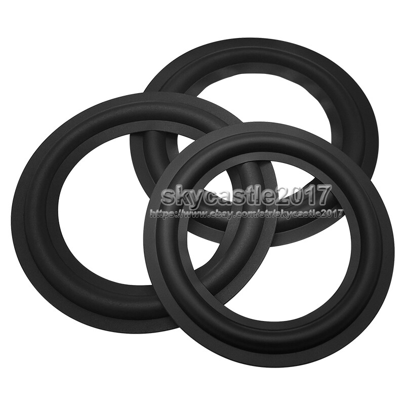 2pcs 5"/5.5" inch Speaker Rubber Folded Edge Replacement Woofer Surround Circle