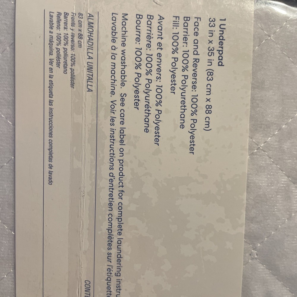 Simply Essential Waterproof Underpaid (One Size) 33” x 35”