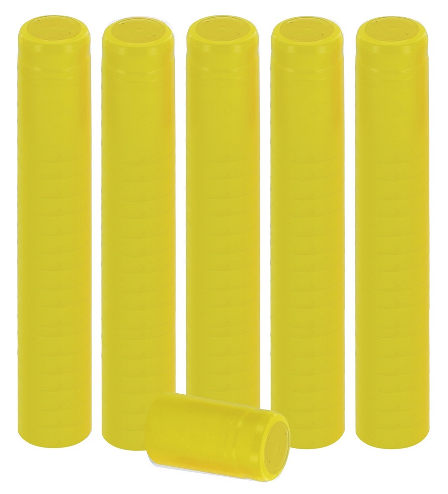 Home Brew Ohio Yellow PVC Shrink Capsules 100 count
