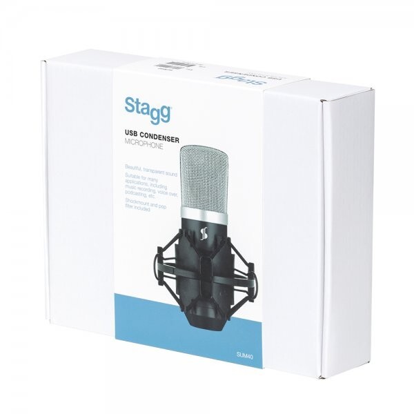 Stagg SUM40 USB Electret Condenser Microphone - Great for Podcasts
