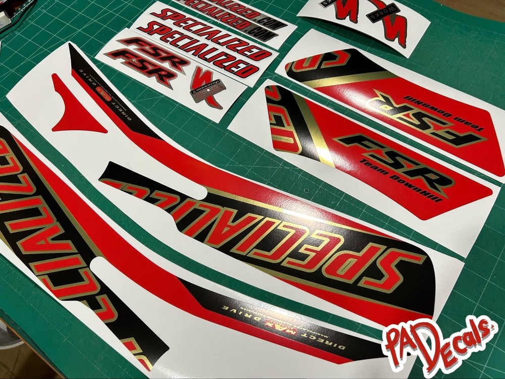 Specialized FSR team downhill sticker decals