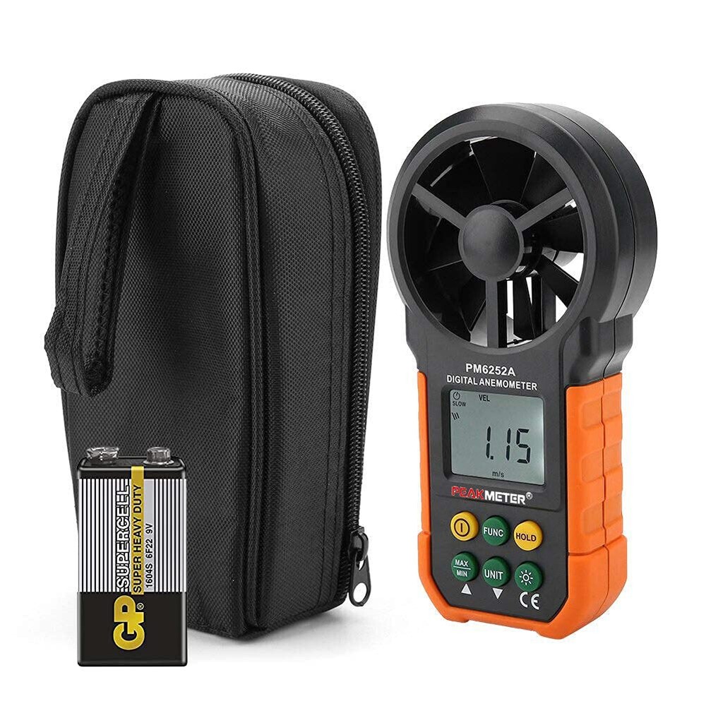 Digital Anemometer Handheld LCD Electronic Wind Speed Air Volume Measuring