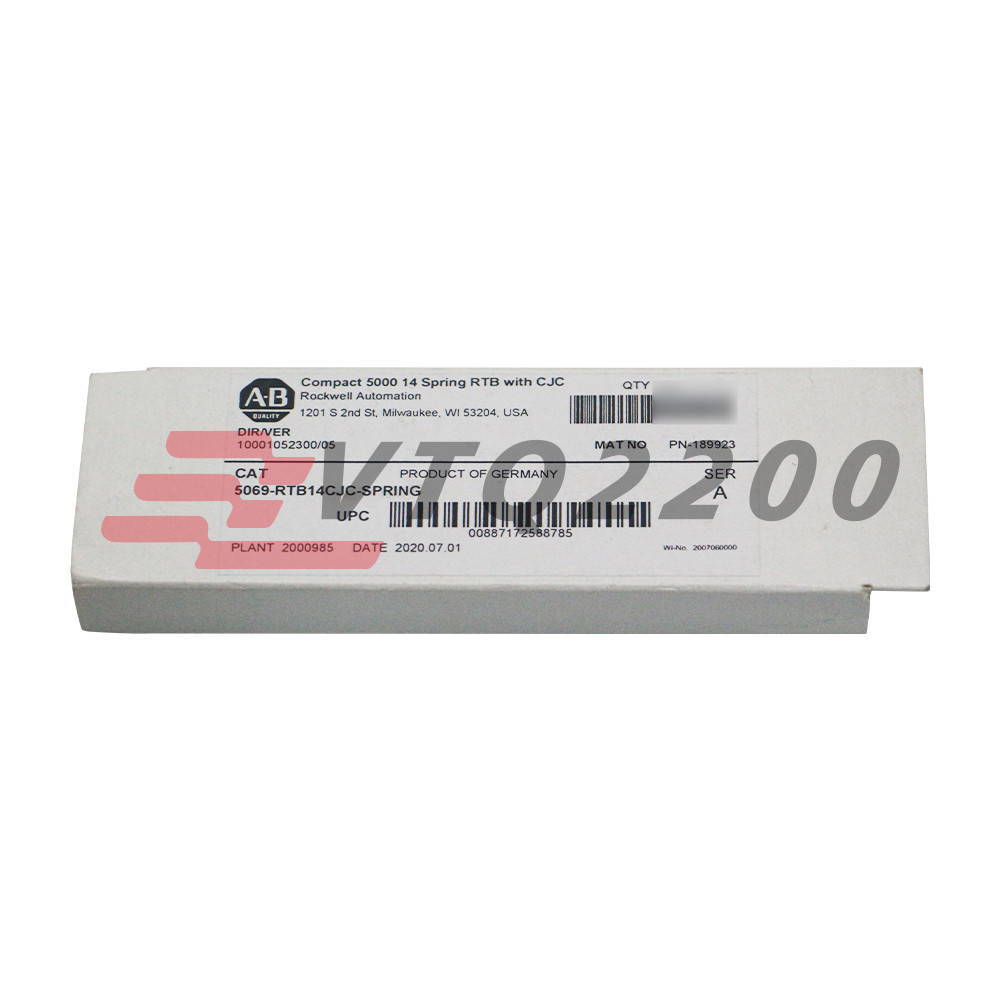 New Sealed 5069-RTB14CJC-SPRING AllenBradley Compact 5000 14 Spring RTB with CJC