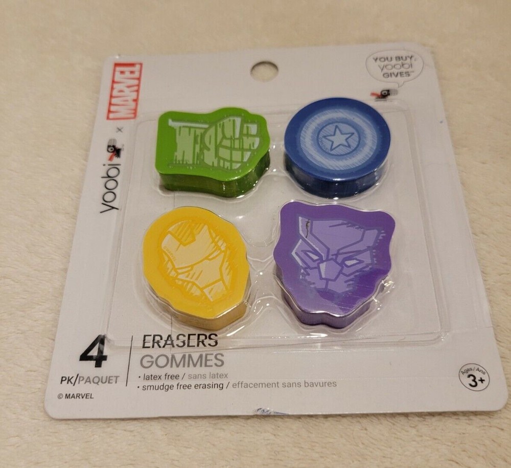 Yoobi marvel Erasers & Mini Markers