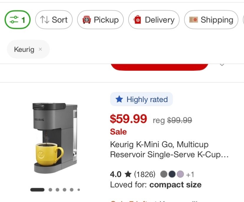 Keurig multi cup coffee maker