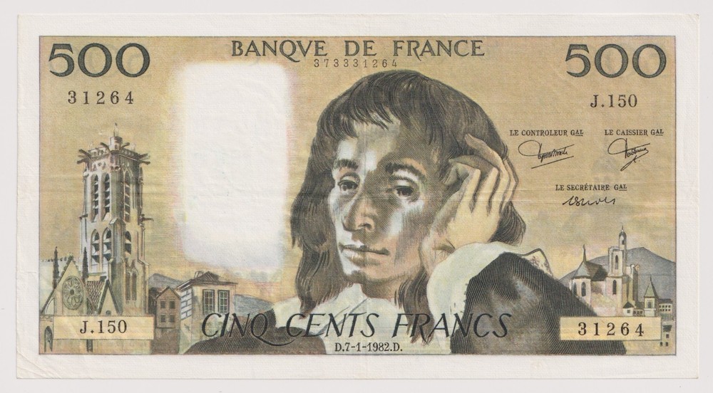 France 500 Francs, Year 1982 Banknotes