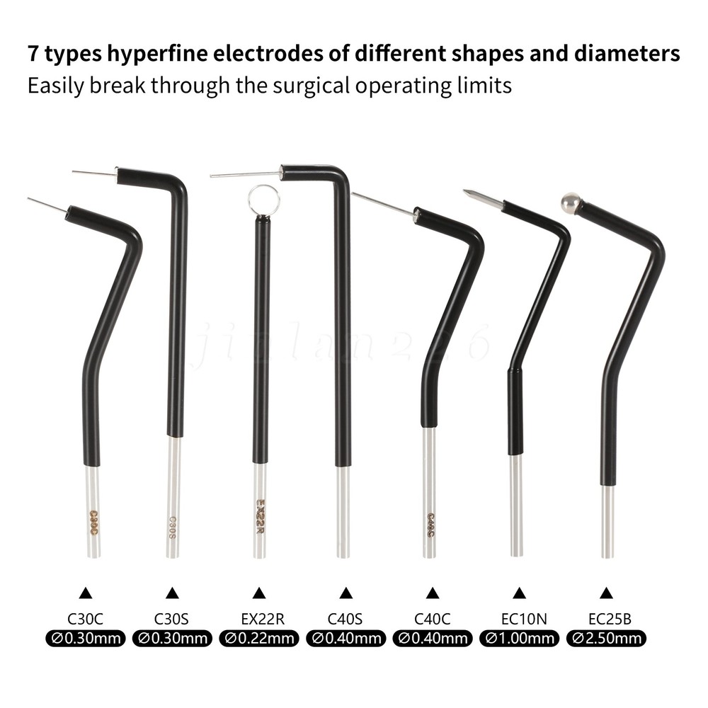 7 Knife Tips For Electro Electrosurgery Unit Machine High Frequency Electric CE