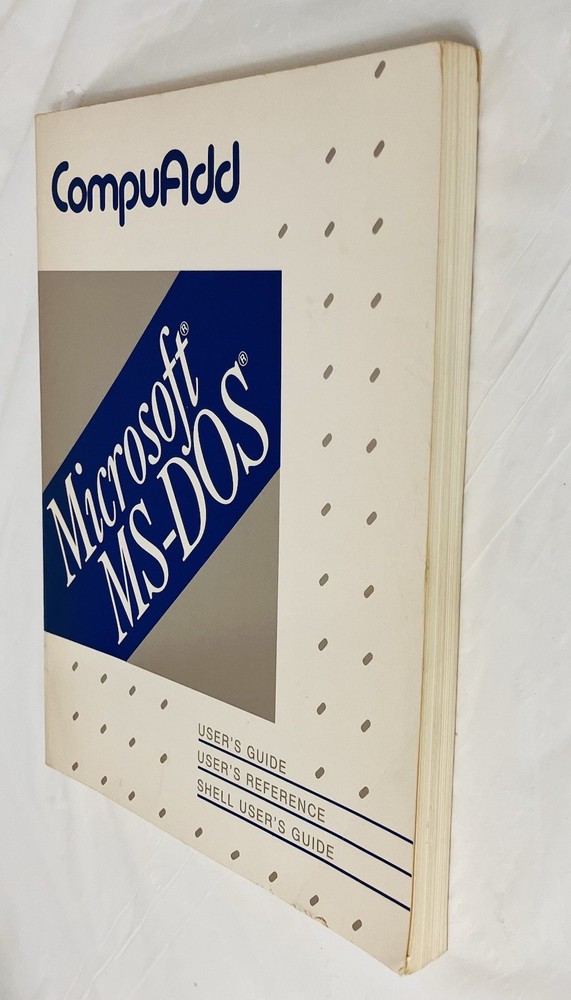 CompuAdd Microsoft MS-DOS User Guide User Reference Shell Guide (1988) Manual VG