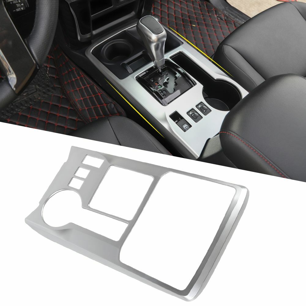 Center Console Gear Shift Box Panel Cover Trim For 4Runner 2010+ Sliver